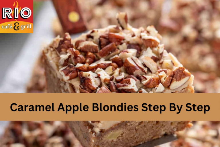 Caramel Apple Blondies Step By Step